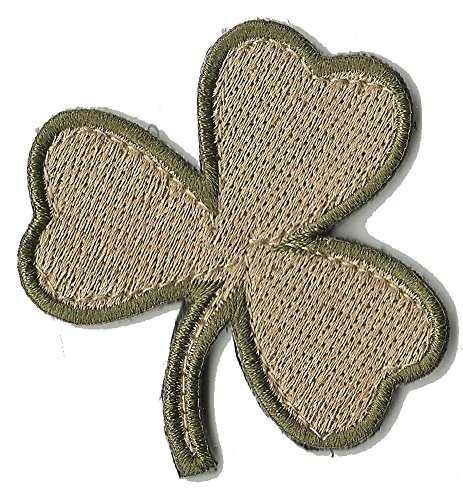 Die Cut Irish Clover Tactical Patch 2"x2" - multitan