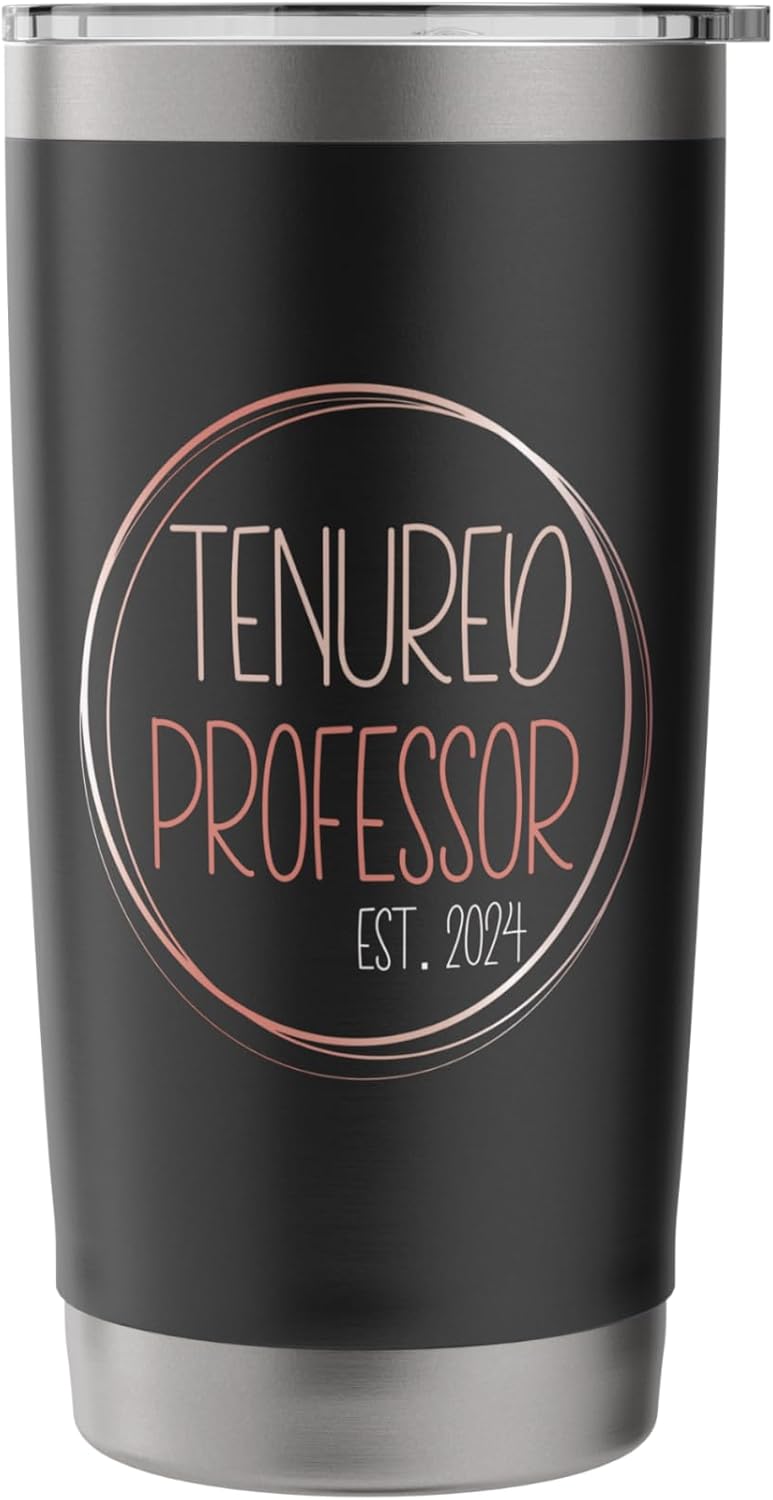 Tenured Professor Tenure 2024 College Professor Women Stainless Steel Insulated Tumbler - Image 3