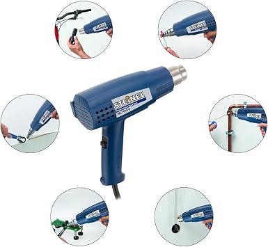 Steinel HL 1610 S - Professional 1300 W Heat Gun with Two stage switch, Reinforced ceramic mica heating element, Heating Tool with a compact, lightweight construction, 34810
