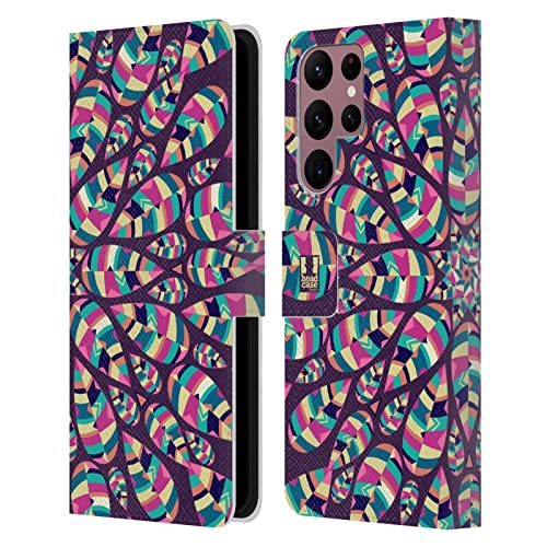 Étui portefeuille Samsung S22 Ultra 5G Head Case avec rabat magnétique et fentes pour cartes