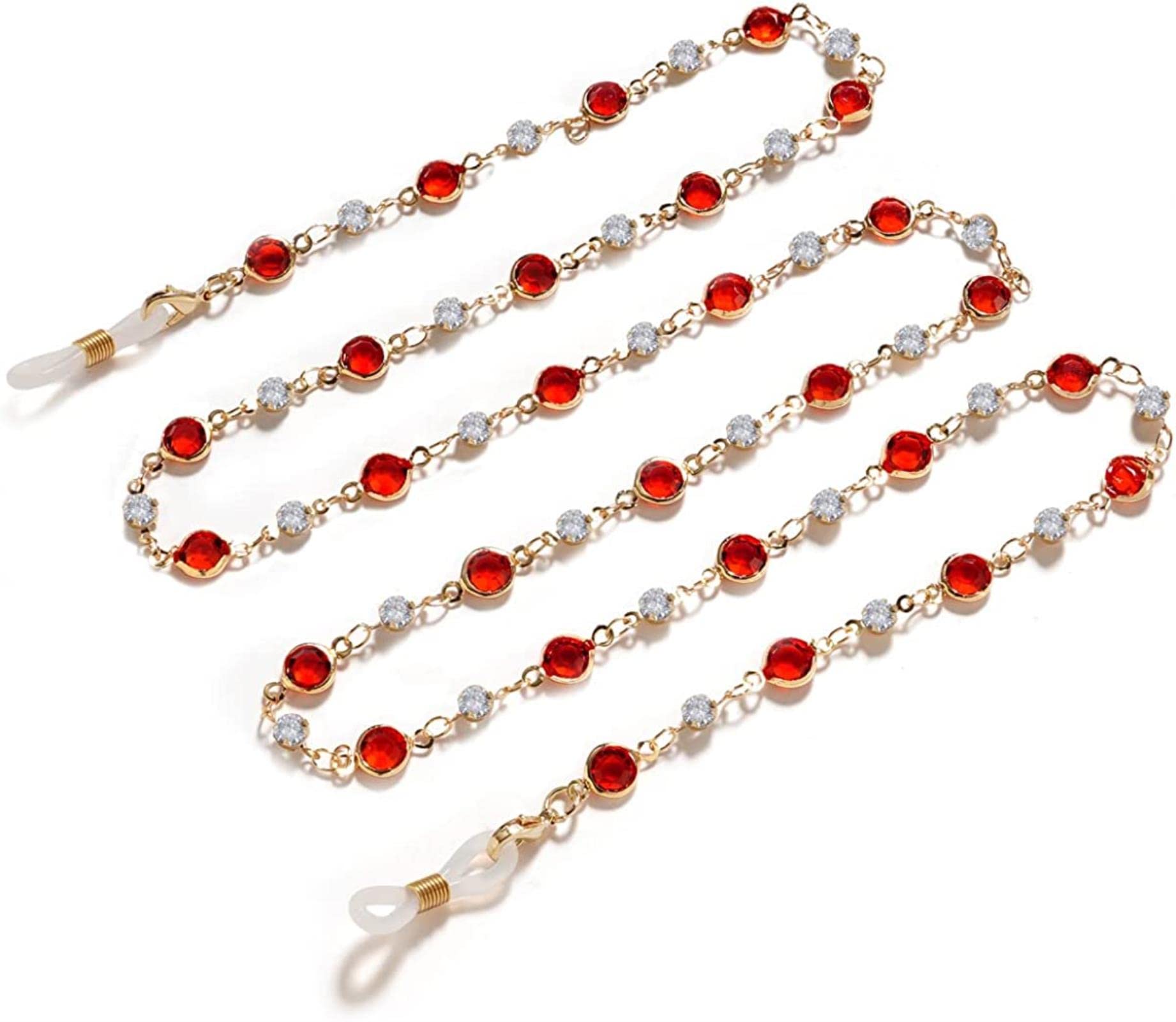 KLXSIVU Eyeglass Chain Sunglasses Strap Holder Eyewear Retainer For Women