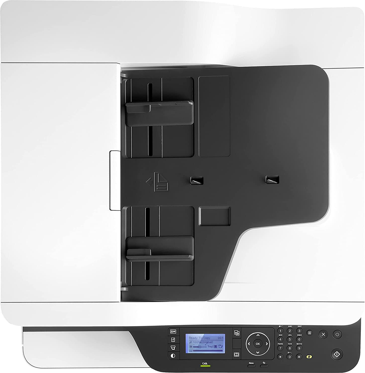 HP LaserJet M443nda 8AF72A Stampante Multifunzione A4, Stampa Fronte e Retro Automatica b/n, 25 ppm, USB, Gigabit Ethernet, Scanner piano A3, Display Touch a colori 20,3 cm, Bianca