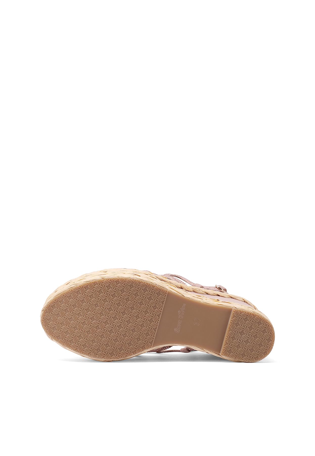 QUEEN HELENA Zeppe con Strass Sandali con Plateau Casual Donna ZM9648