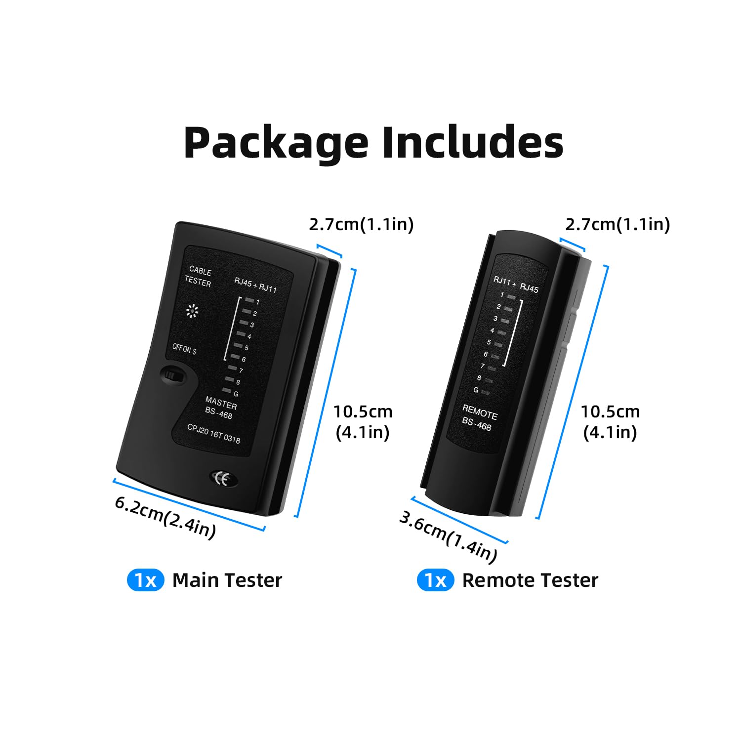 Ethernet Cable Tester - RJ45 & RJ11 Network Checker -9 Ethernet Cable Tester - RJ45 & RJ11 Network Checker -9