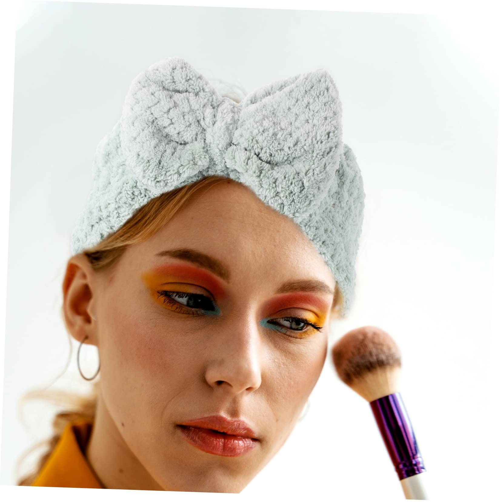 Beavorty 9piezas Diademas De Maquillaje Para Niñas Lazo De Headband Para Cuidado Facial y Maquillaje