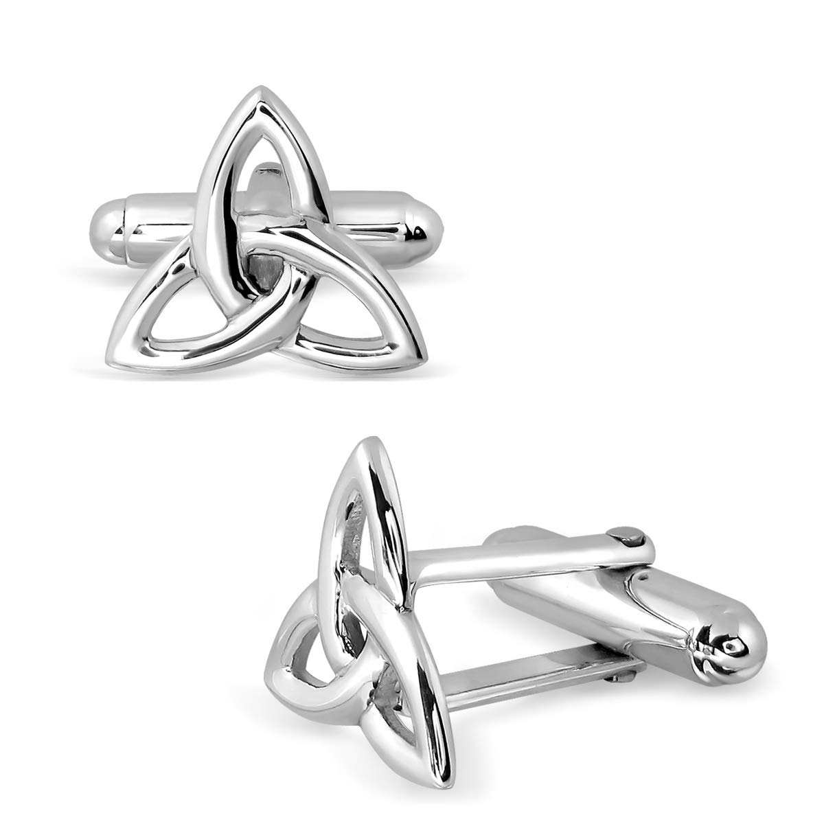 WithLoveSilver - Gemelos para Camisa (Plata de Ley 925, 14 mm)