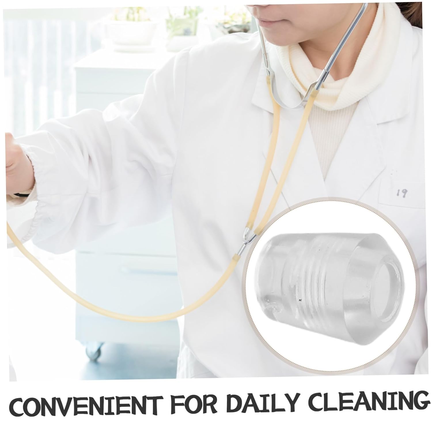 2 Pairs Silicone Stethoscope Ear Tips Replacement Earpieces Soft Noise Reduction for Diagnostics and Screening