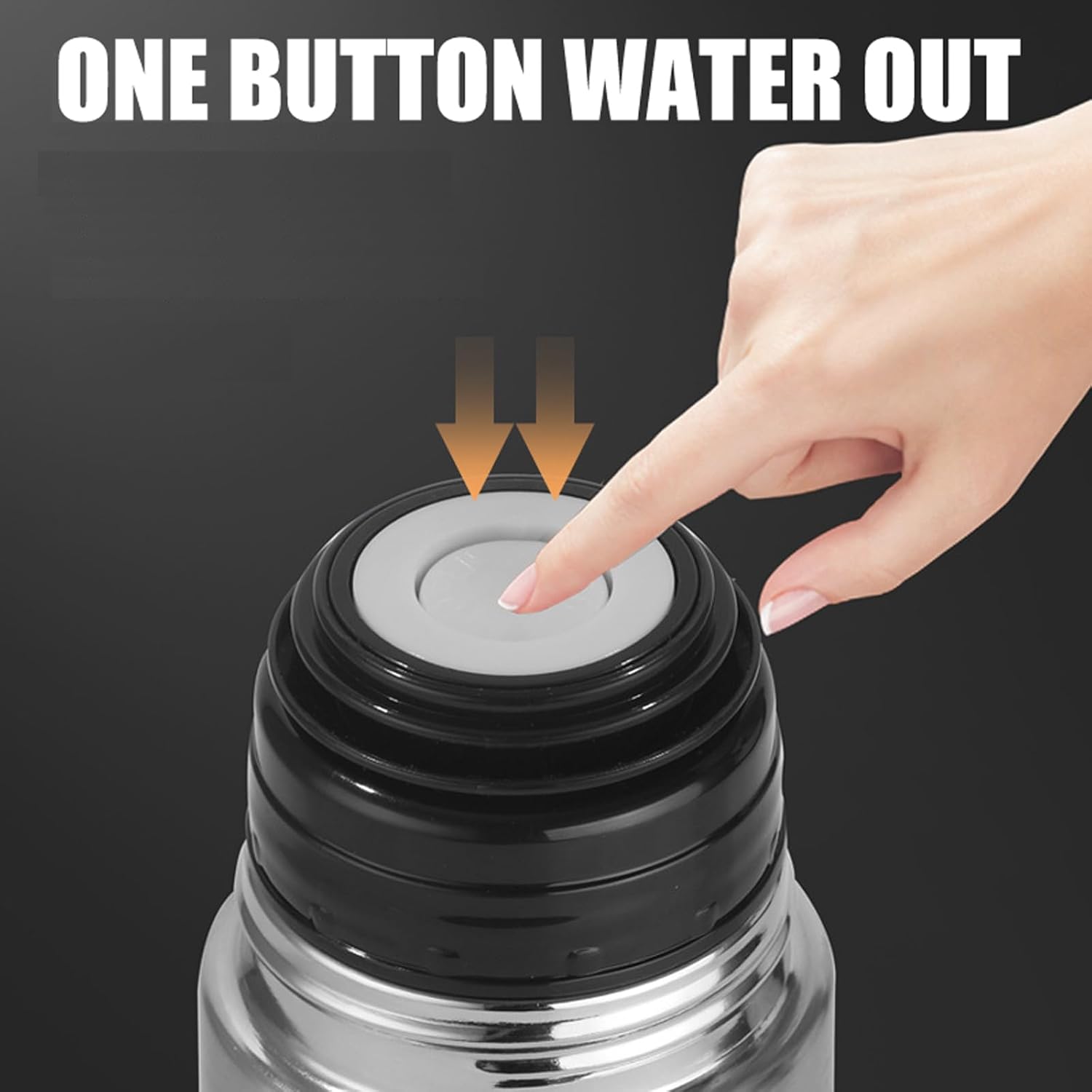 Stainless Steel Insulated Thermal Bottle With Cup Double Walled Flask Vacuum Insulated Tumbler Water Bottle for Tea Hot And Cold Drinks Coffee Cup Sport Travel Mug (12 Ounces) - Image 5