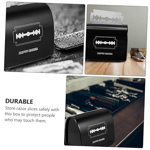 Miniatura 2 de TOYANDONA Caja de almacenamiento de cuchillas de afeitar de eliminación de cuchillas de afeitar estuche de rebanada de afeitar para hombres