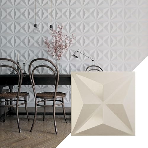 Miniatura 6 de Ekena Millwork 11 78 pulgadas de ancho x 11 78 pulgadas de alto, Kent EnduraWall Panel decorativo de pared 3D, galaxia (cubre 0.98 pies cuadrados