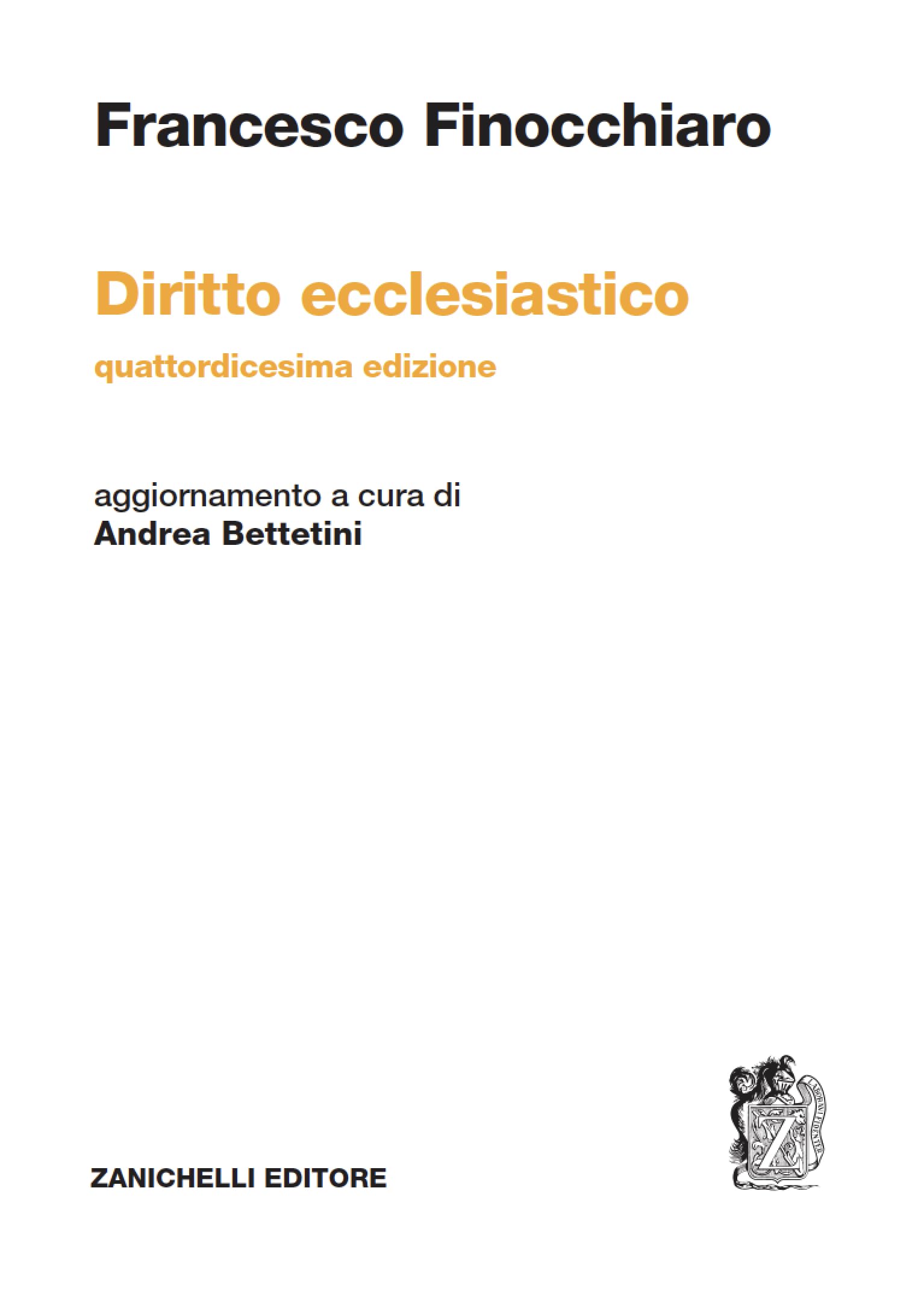 Diritto Ecclesiastico - 4