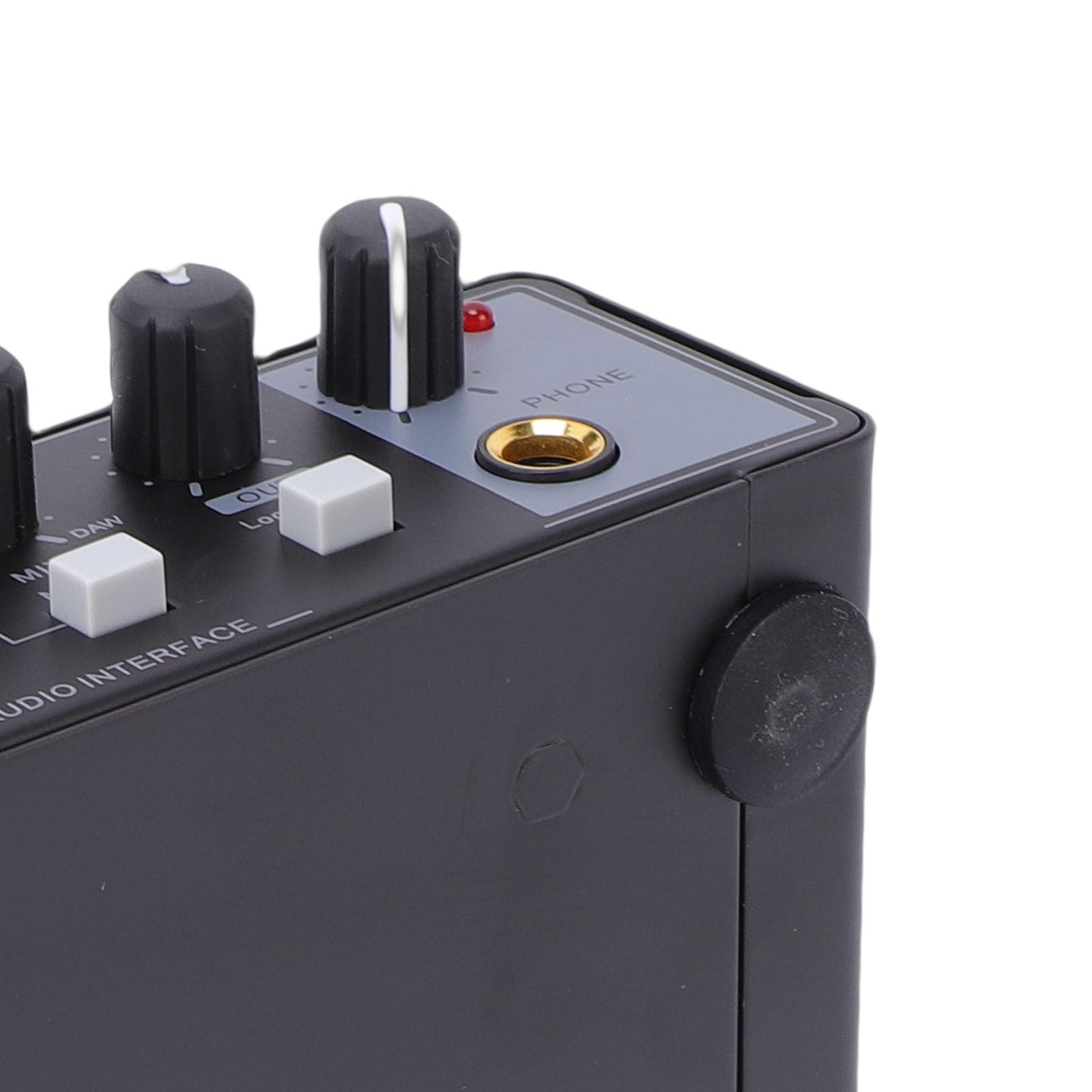Bewinner Interfaz de USB C, Grabación de 24 Bits a 192 KHz con Preamplificador Transparente y Entrada Hi Z, para Músicos que Transmiten Podcasting, PC, Mac, Software DAW (BLACK)