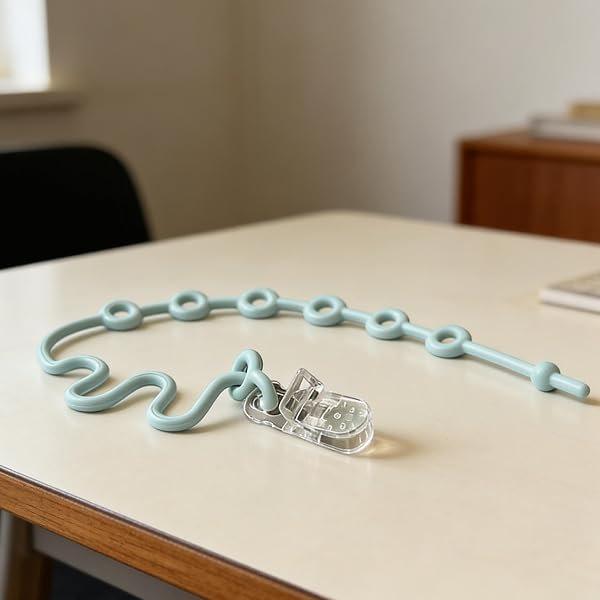 Sangles pour Jouets Poussette,Harnais de Dentition sûr, léger et réglable | Sangles Porte-Jouets pour Chaise Haute,pour Lits de Voyage, Sacs, biberons, Anneaux de Dentition et Les tétines - 3
