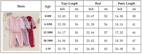 Miniatura 8 de BeQeuewll Ropa para bebé niña, trajes de otoño e invierno, sudadera de manga larga, sudadera y pantalones para niños pequeños
