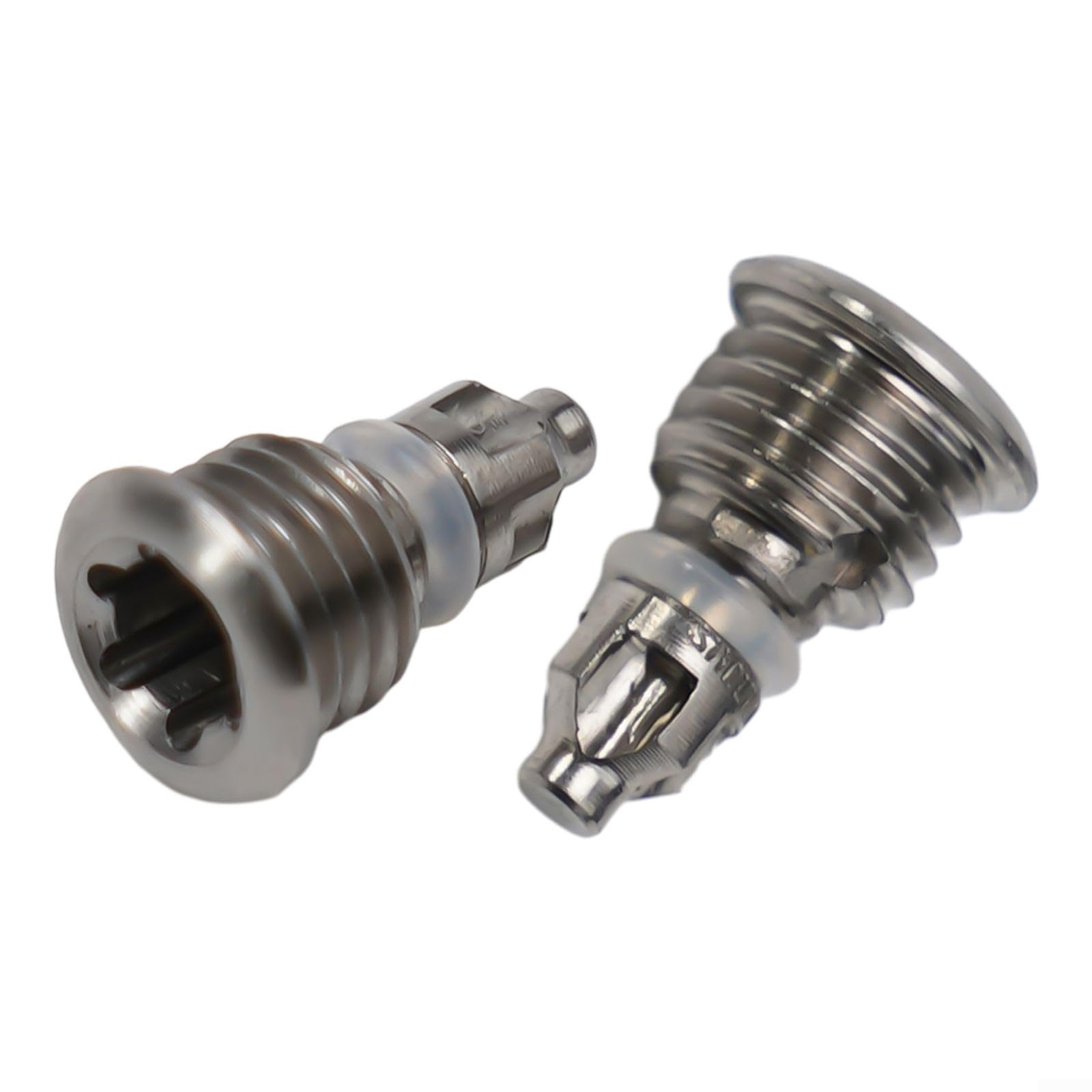 2PCS Bike Brake Lever Bleed Screws, Titanium-Alloy Bicycle Bolts With O-ring Fuel Tank, Oil Filling Hole Screw Fit For Magura MT2/MT4 Bike Parts Accessories(Titanium)