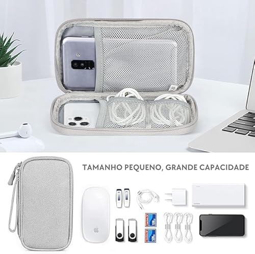 Bolsa Organizadora De Cabo De Viagem Portátil E Impermeável-Acessórios Para Viagem-Organizador Eletr