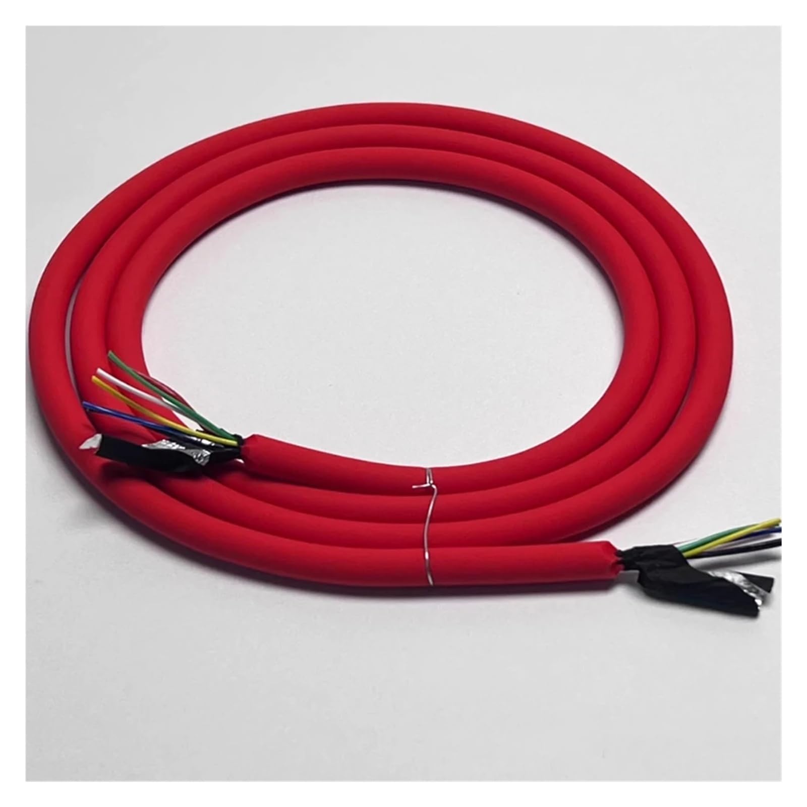 silikonowy przewód elektryczny, Silikonowy kabel ładujący USB-C 6-żyłowy 120 W PD z osłoną grafenową, wielokolorowy, 0,5-1,0 m(Yellow,1.0 METER-6CORE OD 6MM)