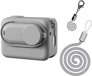 2023 Rubber Sleeve Protection Accessories for Insta360 GO 3 Silicone All-Round Cover with Neck Hang Rope