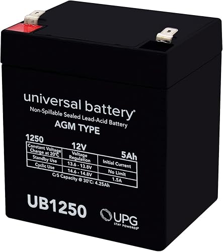Miniatura 1 de NP5-12 Batería de alarma casera 12v 5ah SLA UB1250