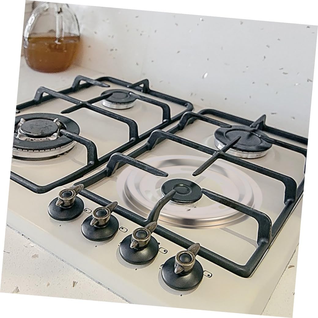 4pcs Stainless Steel Gas Range Stove Drip Pans Stove Burner Trays Kitchen Protection Covers