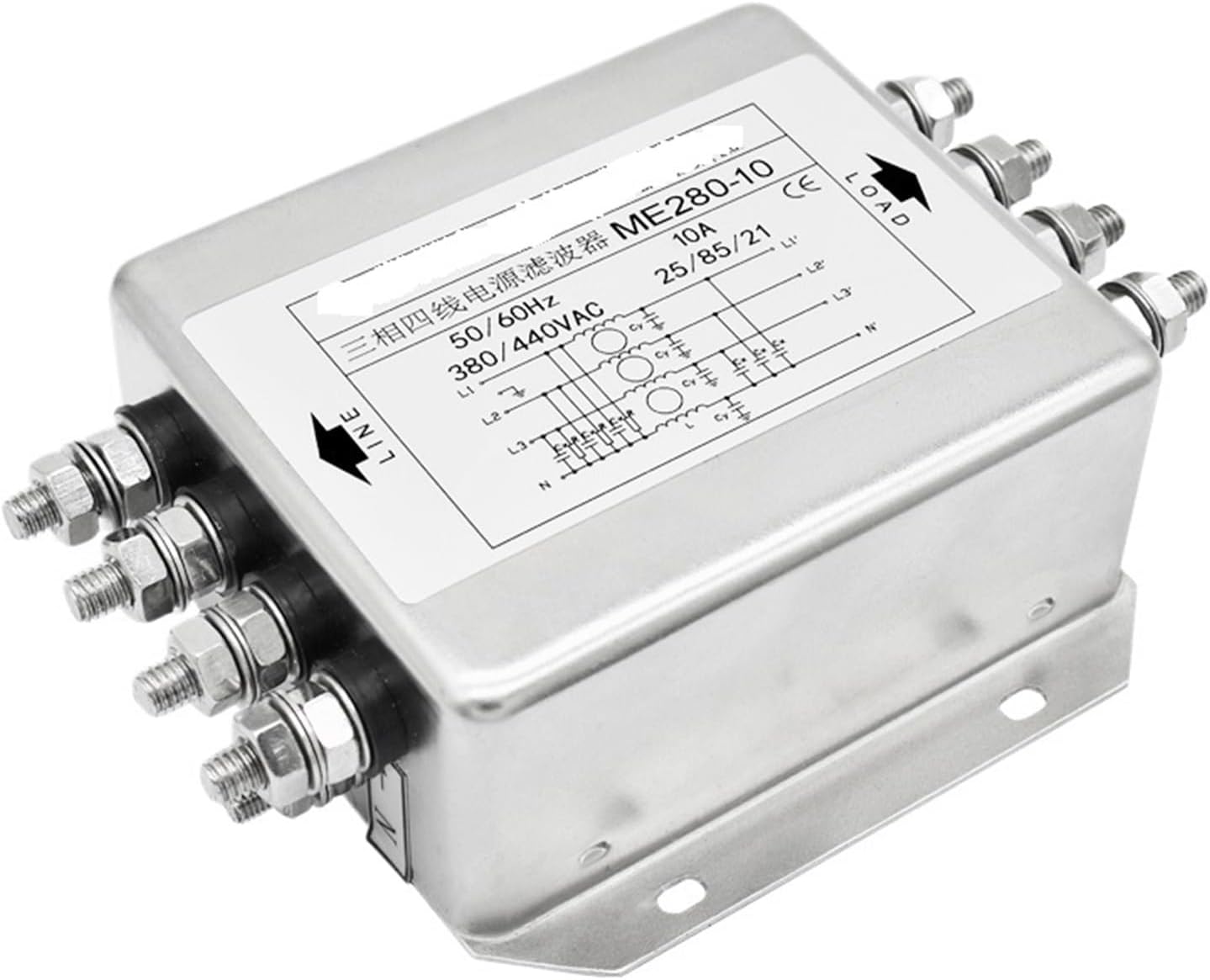 Three-Phase Four-Wire Power Supply Filter 380V Anti-Interference servo Frequency Conversion ME280/ME480/ME780(LC57H3100+LCDA357H)