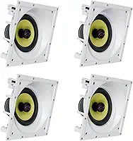 Kit 4 Caixa Acústica De Embutir Arandela Ci6sa Plus Branco