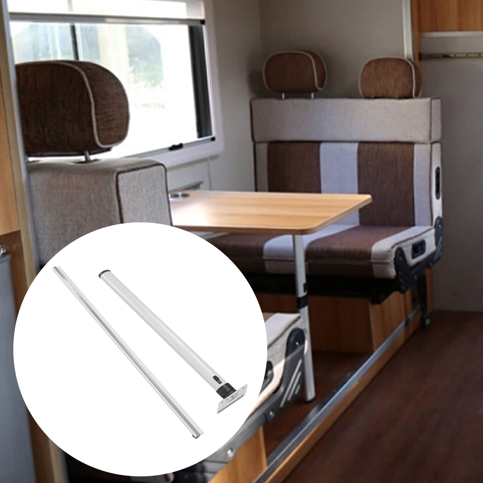 Pata de mesa plegable de 730mm, soporte de mesa RV, pata de mesa desmontable, aleación de aluminio para remolque RV, autocaravana, caravana, escritorio de montaje en pared