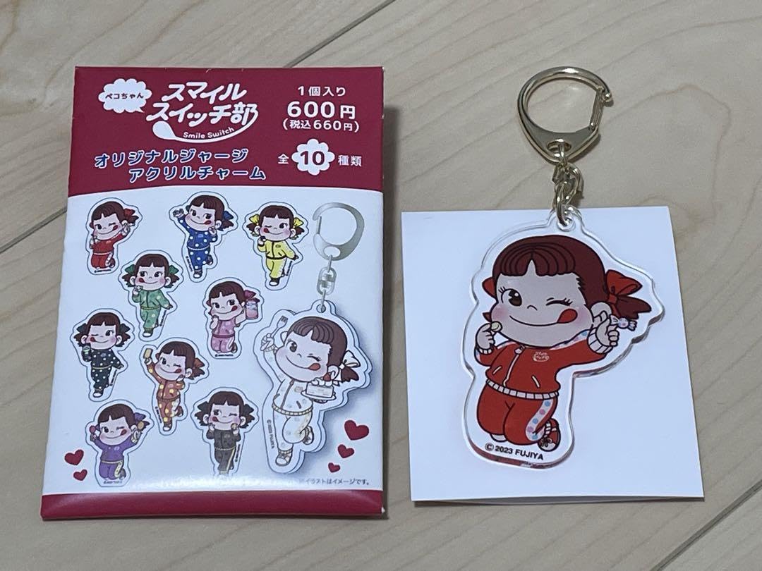 西武ライオンズ ペコちゃん アクスタ アクリルチャーム キャンディ風キーホルダー 埼玉西武ライオンズ ペコちゃん75周年コラボ キャンディ風キーホルダー