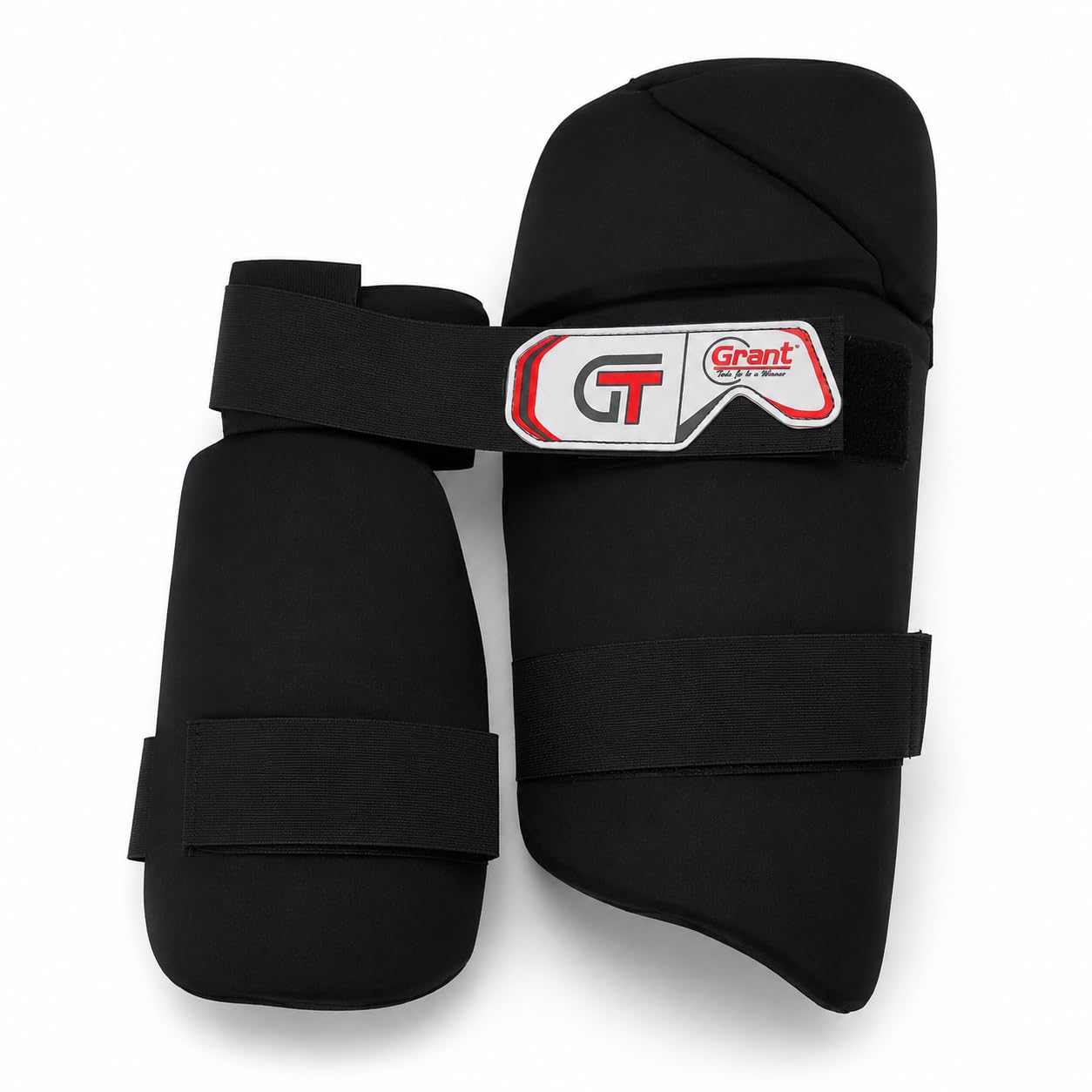GRANT Cricket Thigh Guard, Black, PVC, Adjustable Straps, Lightweight and Breathable, Adult Unisex (Youth)-image-3