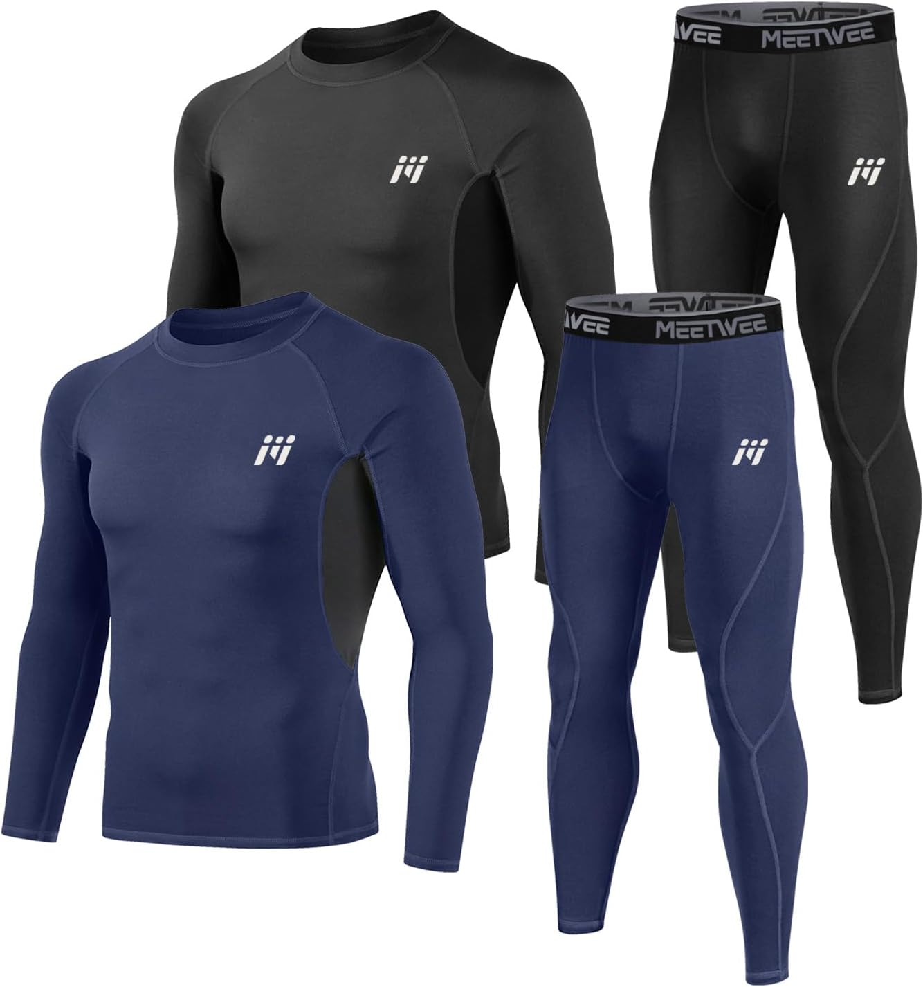 Thermal Underwear for Men, Winter Base Layer Set Tops & Long Johns Winter Ski Cold Weather Gear for Heat Retention