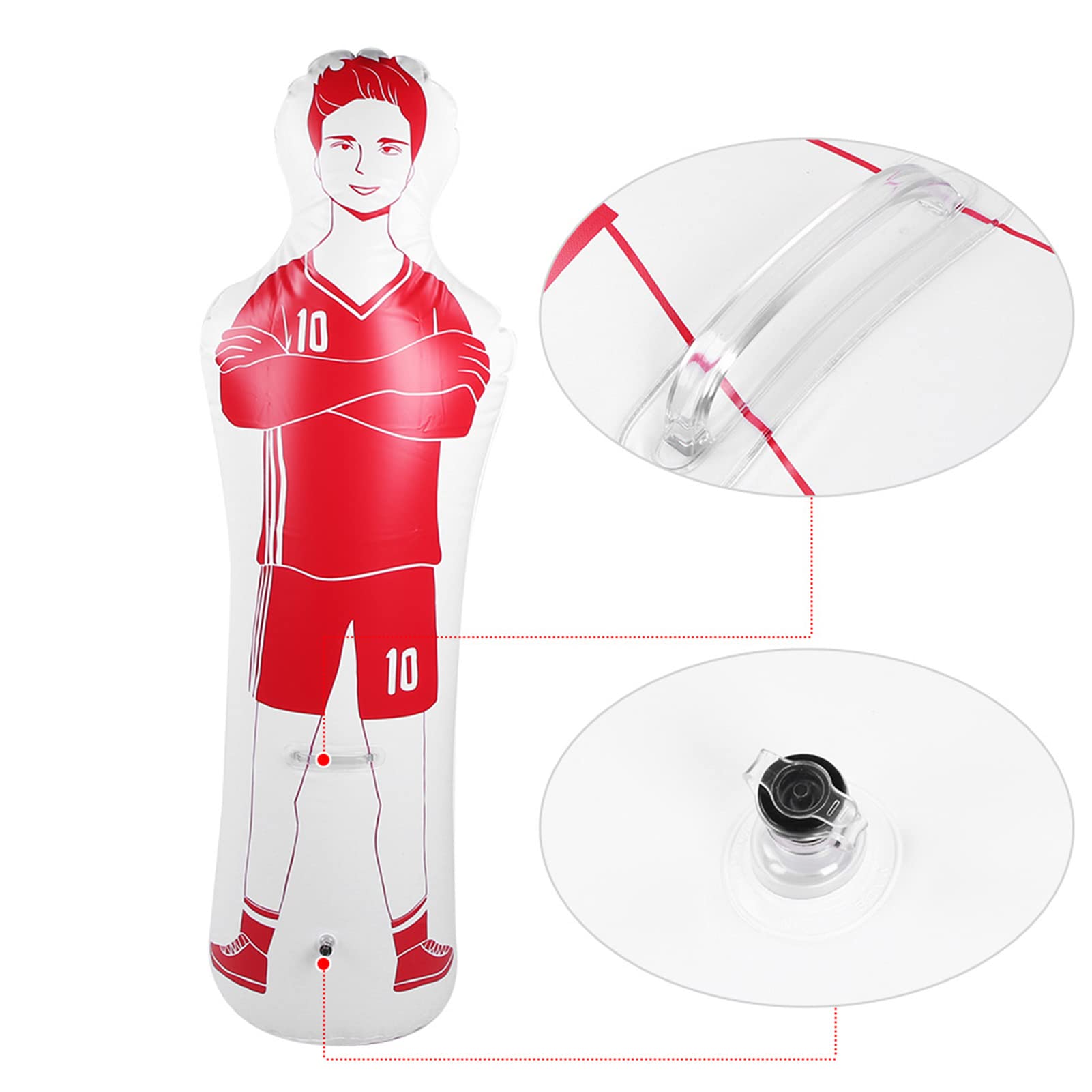 Ejoyous Mannequin de Football, 160cm Mannequins de Football Gonflables Entraîneur de Football Gardien de But, Équipement D'entraînement de Gardien de But, pour L'Entraînement de Football