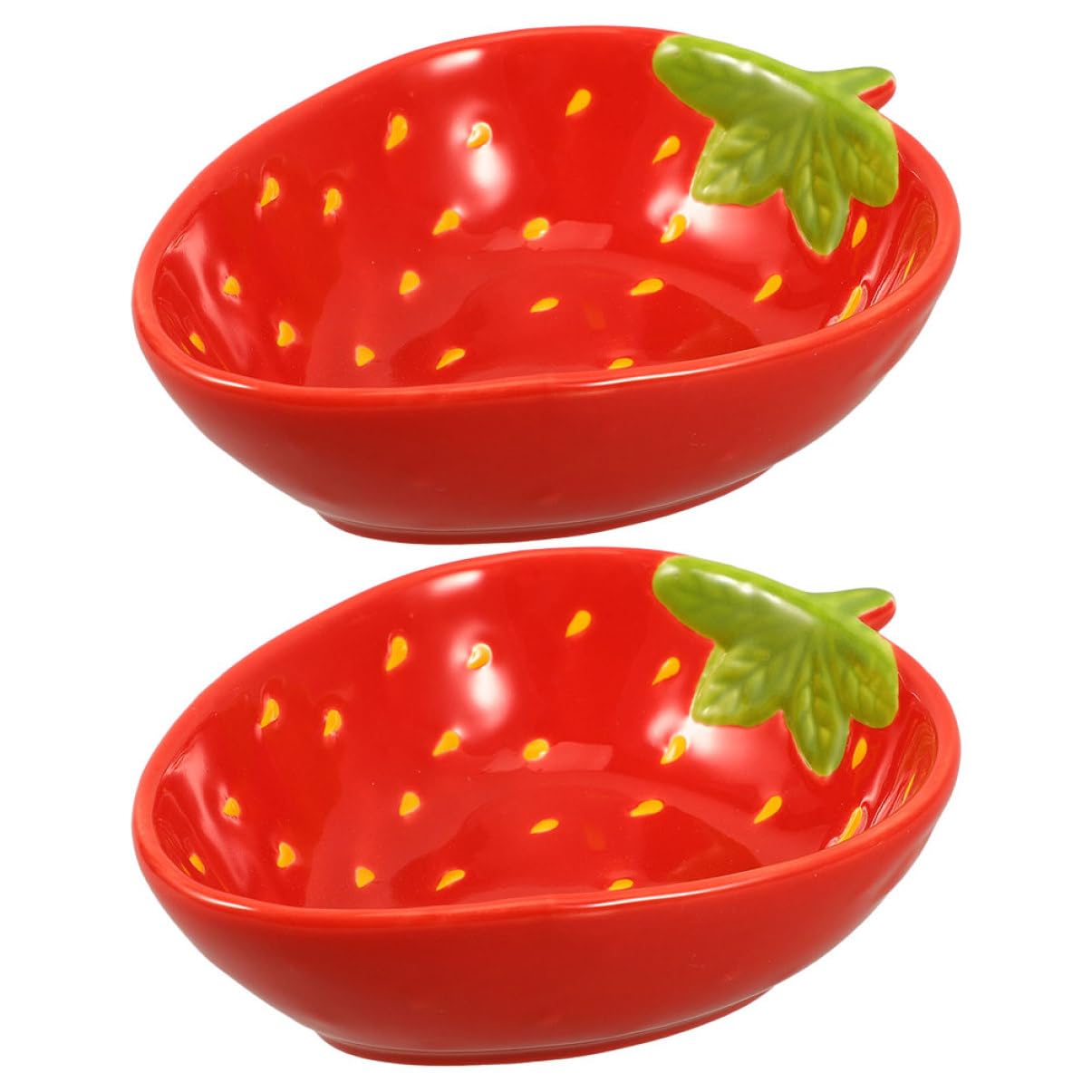 Bols de service mignons en céramique rouge pour buffet chic