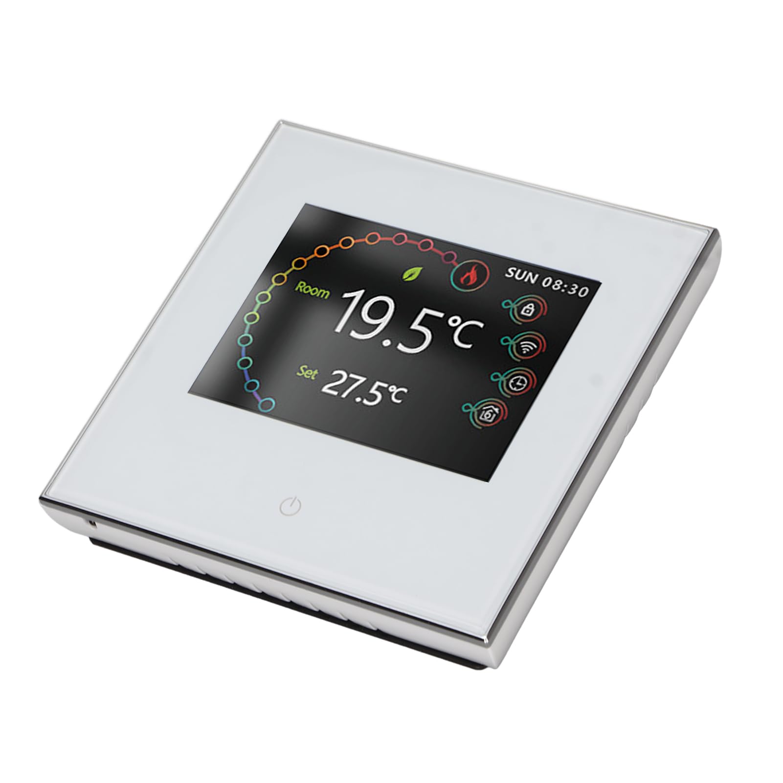 Inteligentny termostat bezprzewodowy ekran dotykowy Wi -Fi Dokładna kontrola temperatury dla Home Office ABS Materiał Energia Termostat oszczędności