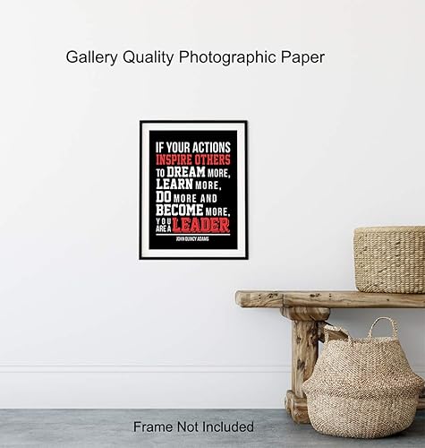 Miniatura 8 de Leadership Office Wall Art Decor- Unique Motivational Gift for Boss, Manager, Team Leader, Coach, Teacher - UNFRAMED Photo 8X10 - Inspirational