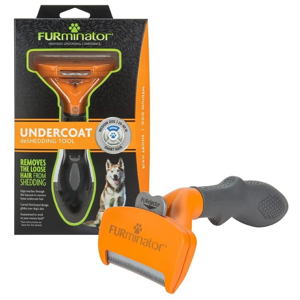 FURminator Medium Dog Undercoat deShedding Tool for Short Hair