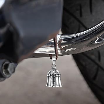 Lucky Bell for Motorcycle, Lucky Bell for Bike - Victorinox Stainless Steel Key Chain Guardian Bell | Portable Novelty Rider Bell, Hanging Decoration for Road Mountain Bike