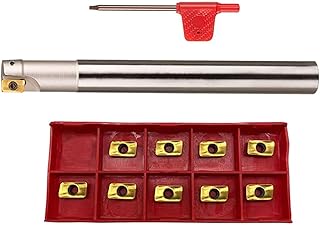 90 Degrees BAP 300R Square Shoulder Indexable End Mill Face Milling Arbor End Milling Shell Cutter APMT1135 Miilling Insert(300R+APMT1135)