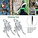 Aibote Upgraded 5 Claws Stainless Steel Climbing Tree Tools Portable Stainless Steel Non-Slip Climbing Spikes Shoes for Hunting Observation Picking Fruit Coconut