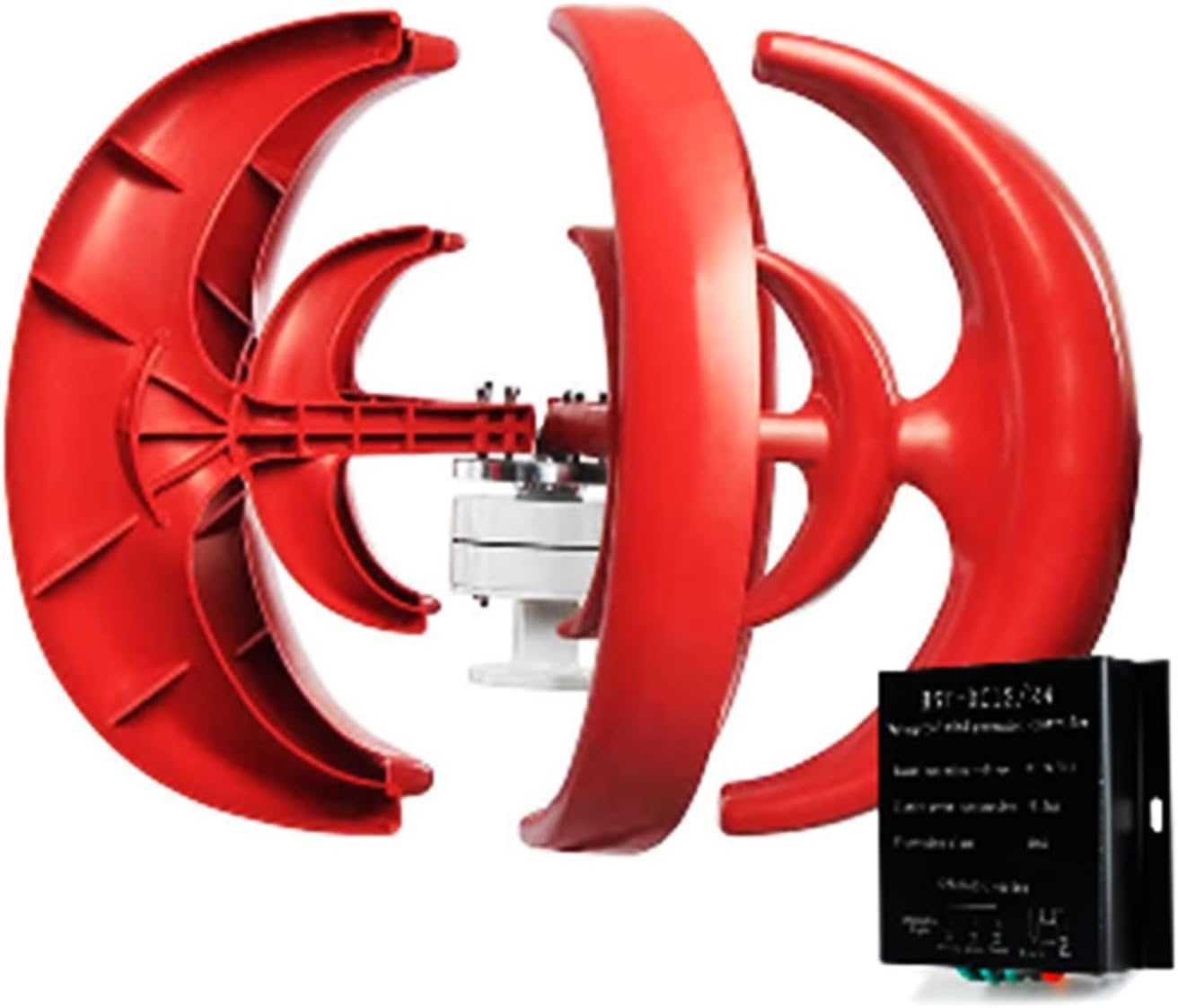 generatore Eolico 12V 24V 9000W, turbina eolica della Lanterna con Il regolatore 5 Pale applicabile alla Generazione di energia eolica e Solare