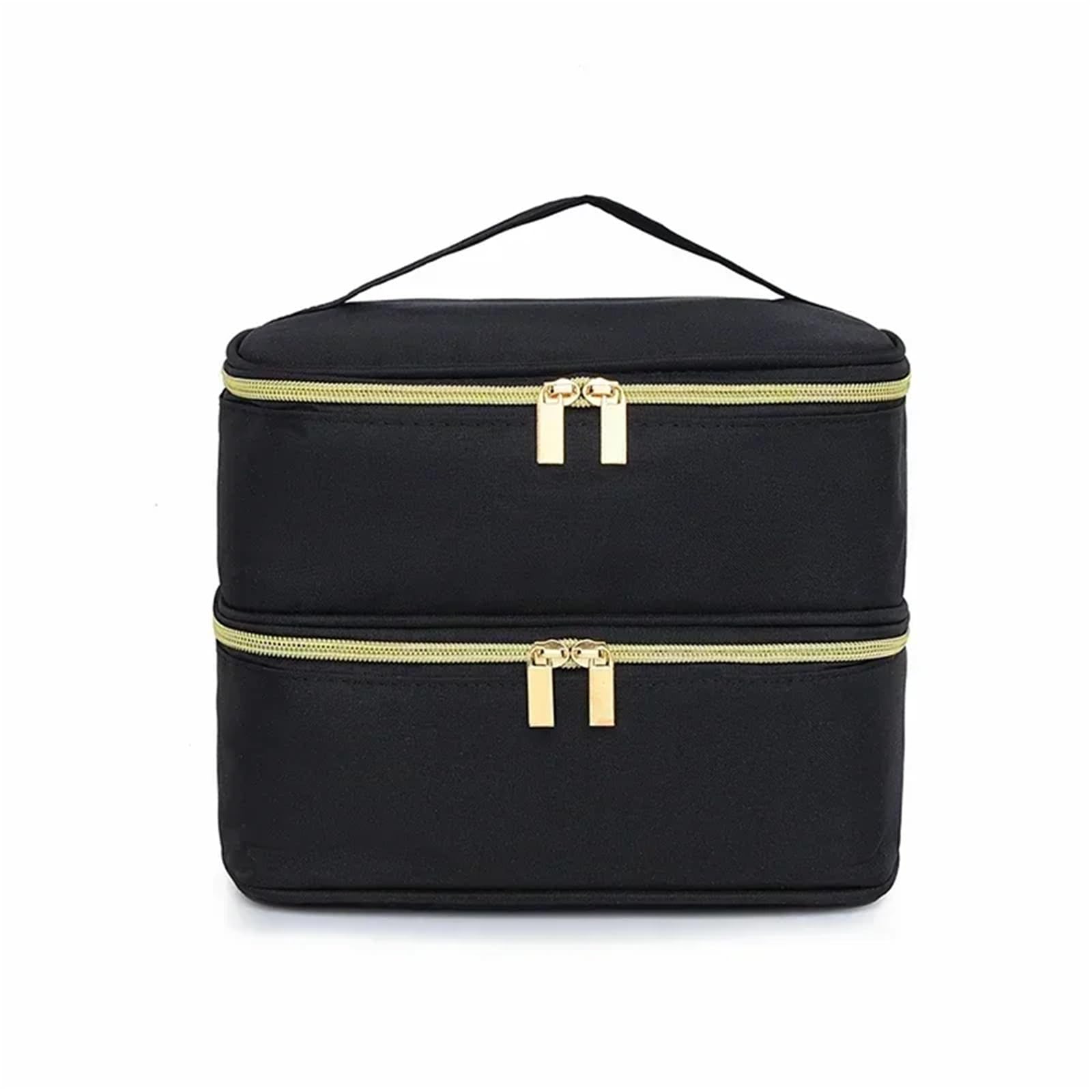Nagellack Organizer Tasche Nagellack-Aufbewahrungstasche, Tasche for ätherische Öle, tragbares Kosmetik-Nagelpflege-Werkzeug, Nagelpflege-Set, Aufbewahrungsbox, Organizer mit 30 Fächern(S-Pink)