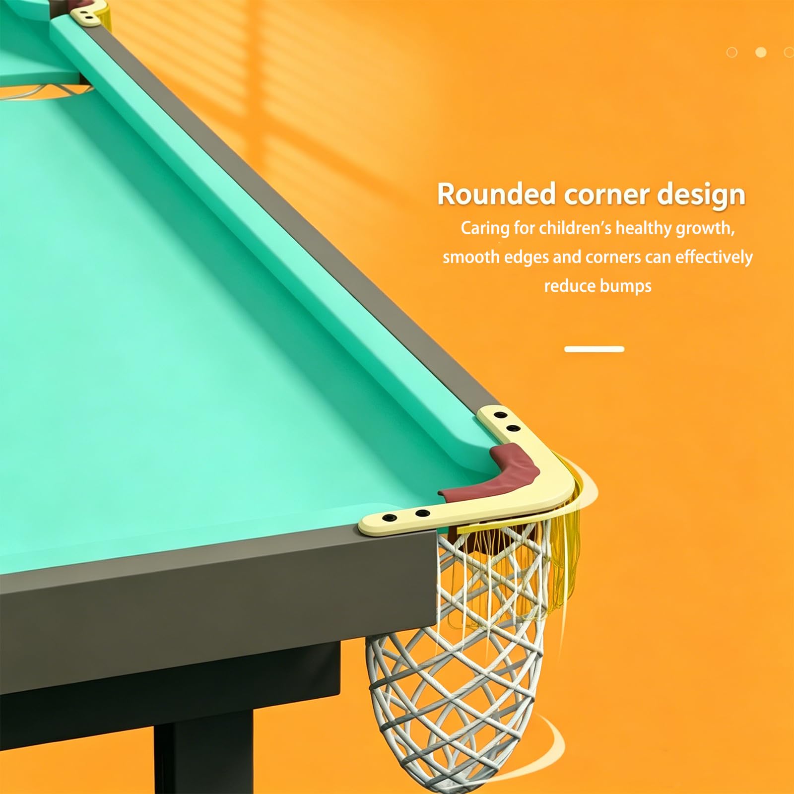 Tavolo da biliardo pieghevole, tavolo da biliardo mini regolabile in altezza 1,2 m con accessori completi per il gioco, tavolo da snooker compatto con struttura in metallo per intrattenimento familiar