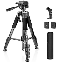 NEEWER BASICS Treppiede Fotocamera, Tripod 180cm con Portatelefono Compatibile con