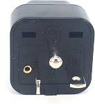 2-Pack Toptekits Universal Travel Plug Adapter, US 6-20P, International to USA NEMA 6-20 Plug Converter, Black (Black, US 6-20P)