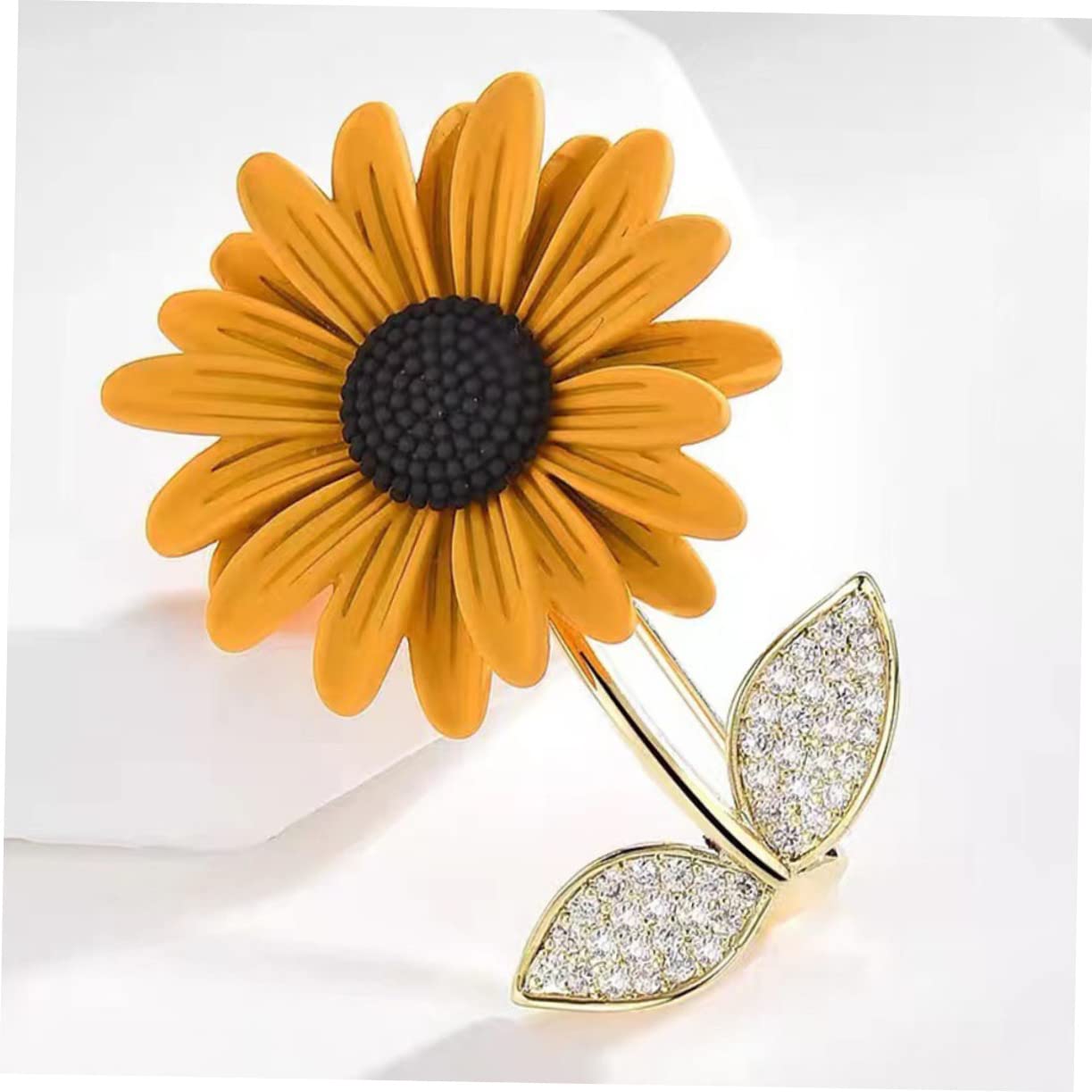 PRETYZOOM 5st Sonnenblumenbrosche Für Damen Strass Brosche Hochzeitsbankett-brosche Jacken Kristallbrosche Vintage Anstecknadel Bling-neuheits-pin Jahrgang Kupfer Rucksack Fräulein