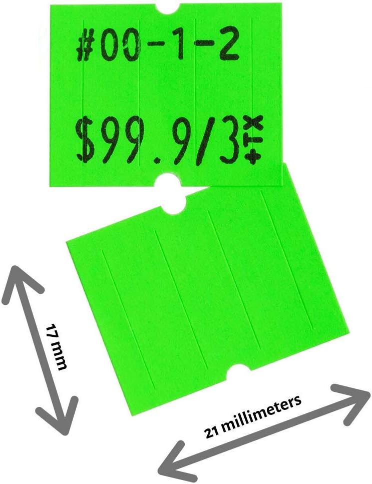 🔥 Cashback up to 70% Fluorescent Green Perco Labels for Perco 2 Line Labeler Gun - 1 Sleeve, 6,000 Labels Super Sale 🛒 Fluorescent Green Perco Labels for Perco 2 Line Labeler Gun - 1 Sleeve, 6,000 Labels