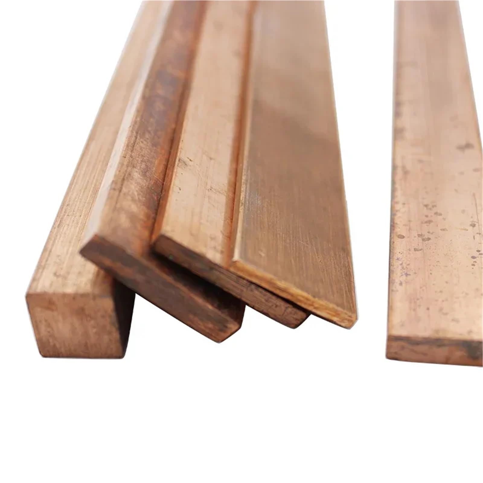 Barras planas de cobre, placas, tiras, láminas, varillas, varios tamaños Adecuado para joyería y manualidades(Length 500mm 1pc,2x55mm)