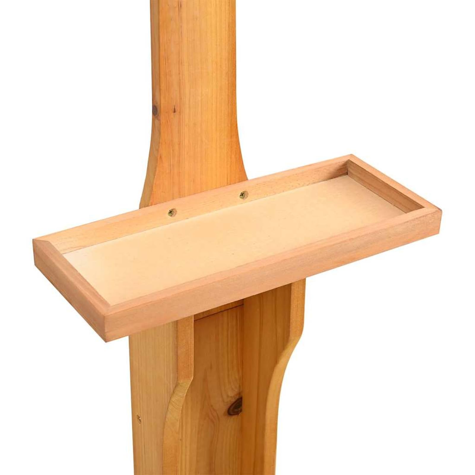 Gecheer Ducha de Jardín de Madera con Alcachofa Giratoria y Presión Ajustable - para Exterior y Camping Modelo LYKLRZJ-40857ES