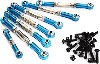C30567LIGHTBLUE Turnbuckle Set (7) 73mm, 38mm for 1/10 Traxxas Slash 4X4