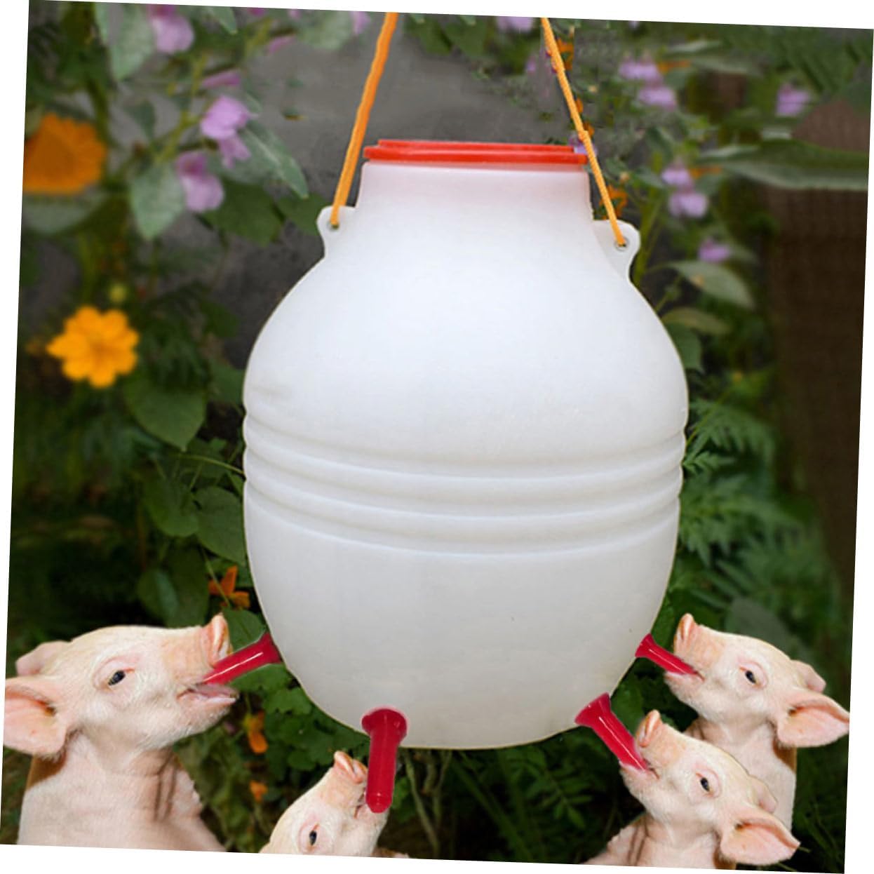 Automatic Lamb Feeder with Nipples Capacity Milk Bucket for Sheep and Goats Easy to Install High Temperature Resistant Feeding Supplies