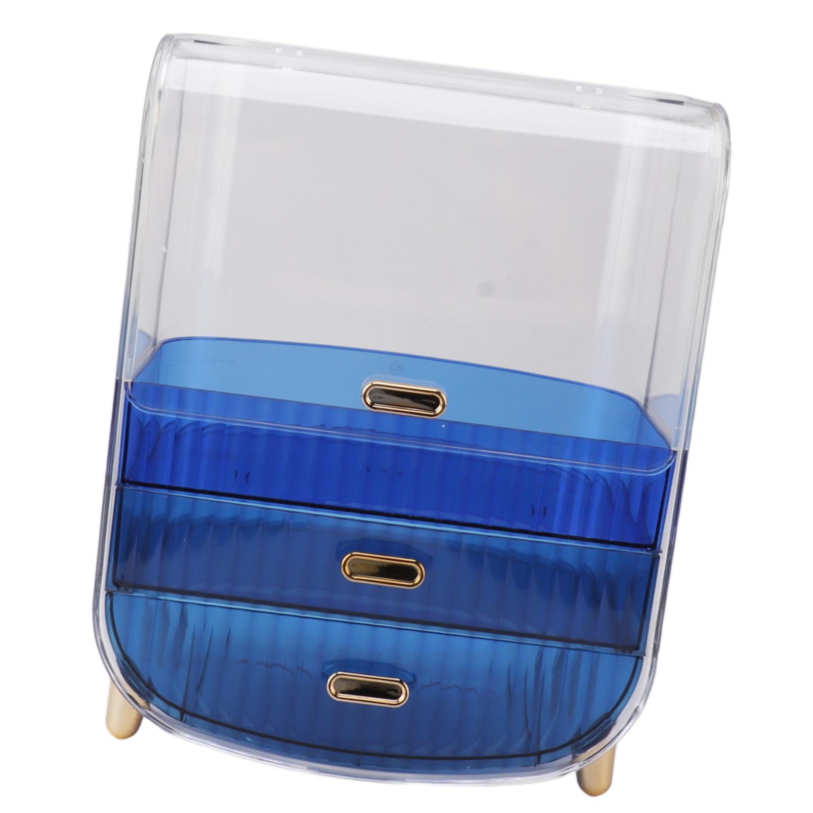 Zerodis Organizzatore per Trucchi, Scatola per Cosmetici in PET con (BLUE)